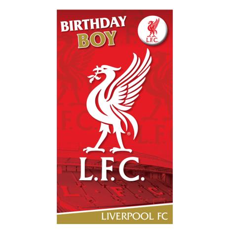 Birthday Boy Liverpool FC Birthday Card with Badge £2.69